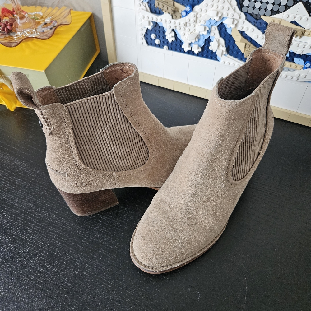 Women's Tan Suede Ankle Boots